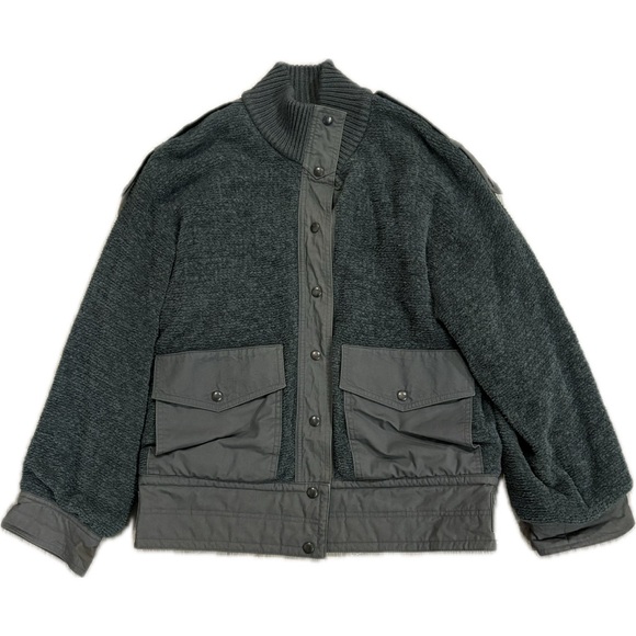 VINTAGE Laurel by ESCADA wool alpaca military bomber jacket